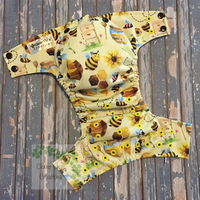 Honey Bees Cloth Diaper - Made to Order