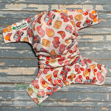 Firefighter Cloth Diaper - Made to Order