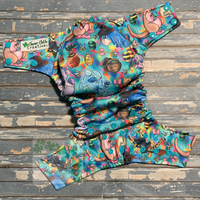 Teal Potter Pooh Cloth Diaper - Made to Order