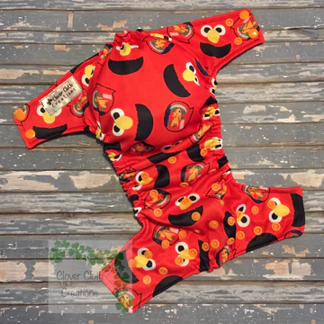 Elmo Cloth Diaper - Made to Order