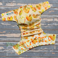 Sunflower Burst Cloth Diaper - Made to Order