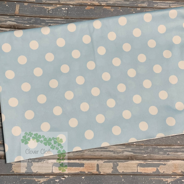 Baby Blue Polka Dots Cloth Diaper - Made to Order