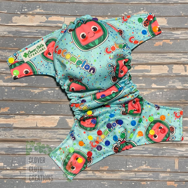 Cocomelon Cloth Diaper - Made to Order