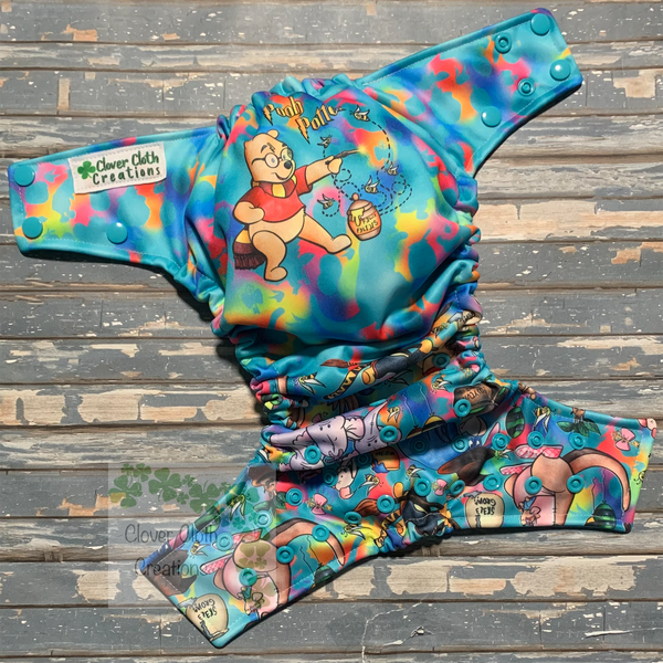 Potter Pooh Cloth Diaper - Made to Order