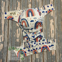 Muted Rainbows Cloth Diaper - Made to Order