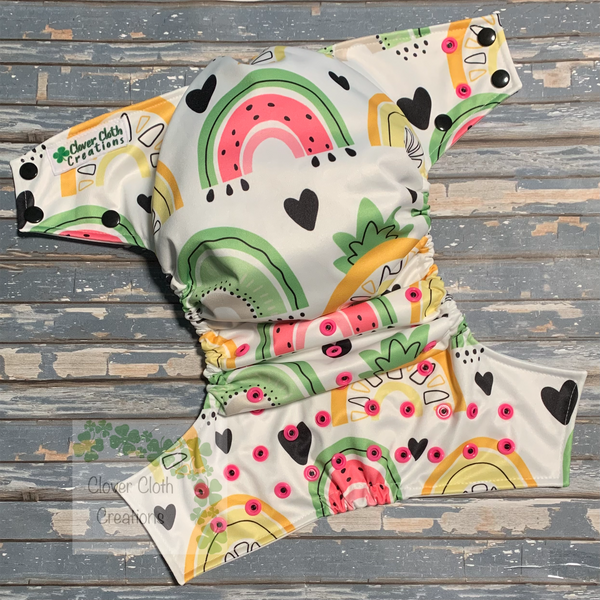 Rainbow Fruit Cloth Diaper - Made to Order