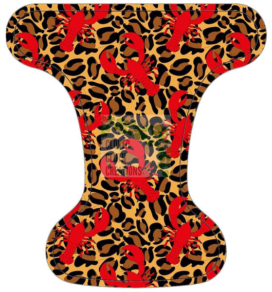 Cheetah Lobster Cloth Diaper - Made to Order