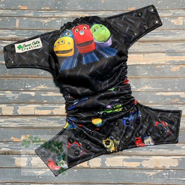 Chuggington Cloth Diaper - Made to Order