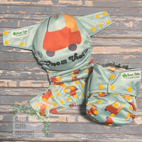 Vroom Vroom Cloth Diaper - Made to Order