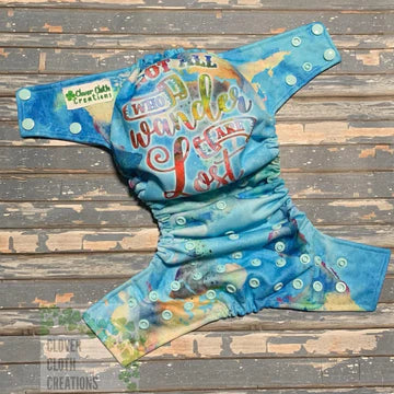 Not All Who Wander Are Lost Cloth Diaper - Made to Order