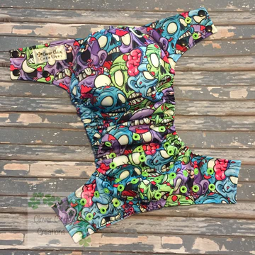 Zombies Cloth Diaper - Made to Order