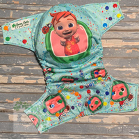 Nico Cocomelon Cloth Diaper - Made to Order