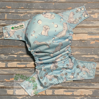 Blue Otters Cloth Diaper - Made to Order