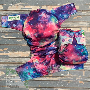 Galaxy Explosion Cloth Diaper - Made to Order