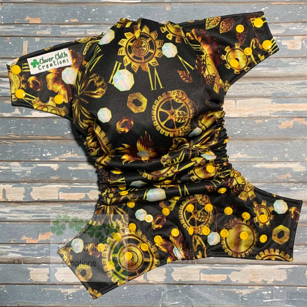Steampunk Cloth Diaper - Made to Order