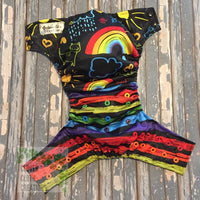 Chalk Fun with Stripes Cloth Diaper - Made to Order